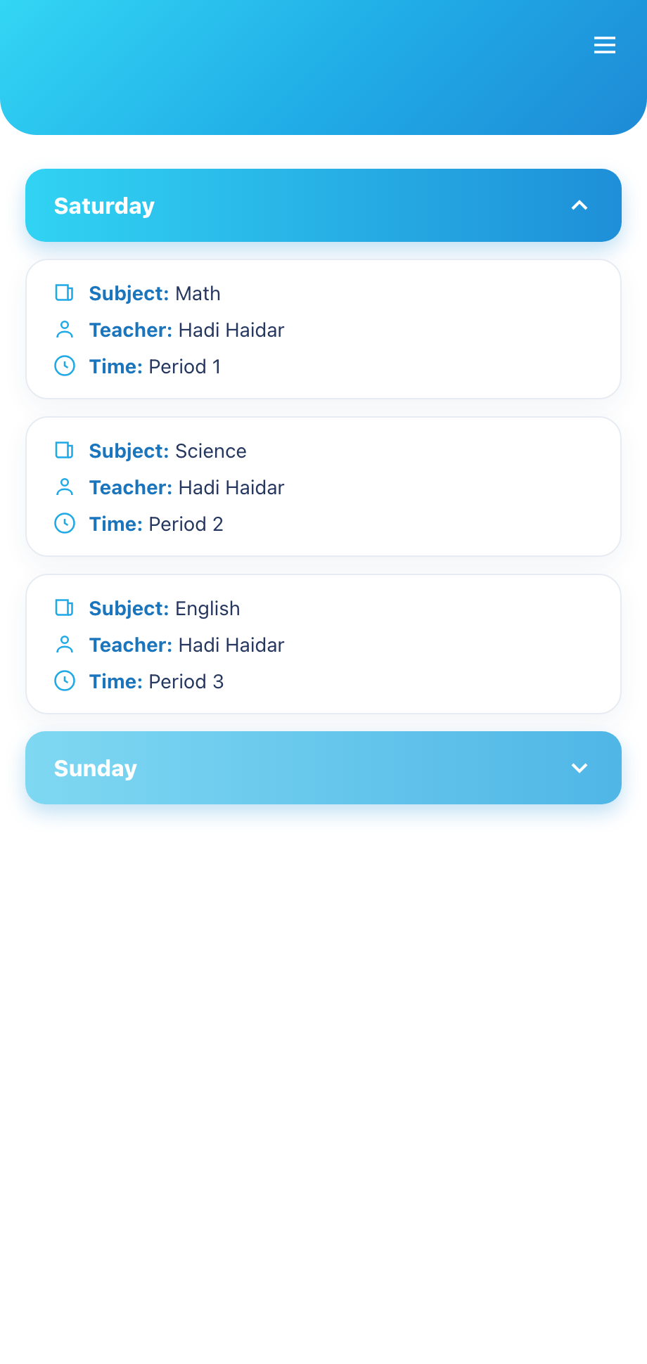 SchoolConnect screen 8